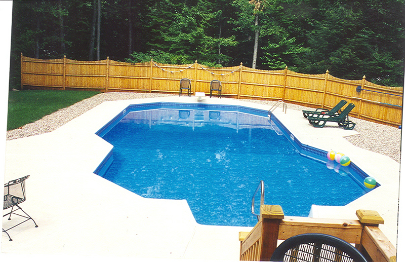 Swimming pool and hand finished concrete project example 203